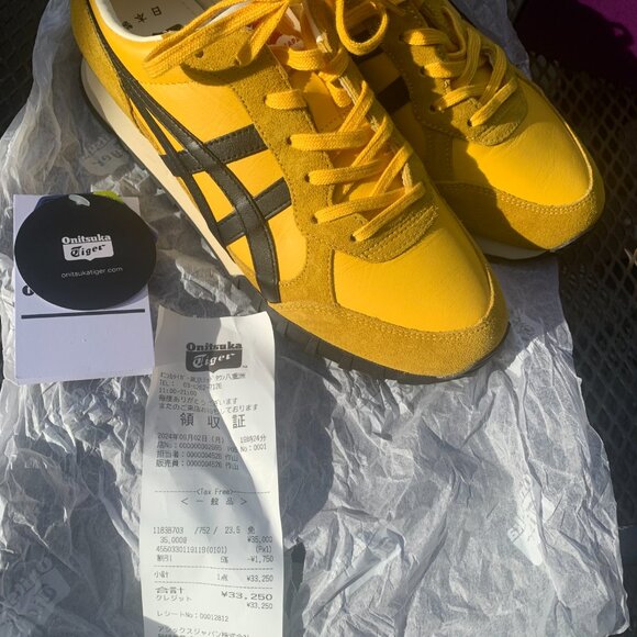 New With Box and Receipt The Nippon-Made 0NlTSUKA TIGER Deluxe Yellow Black KILL - Picture 4 of 10